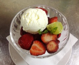 Fraise glace vanille